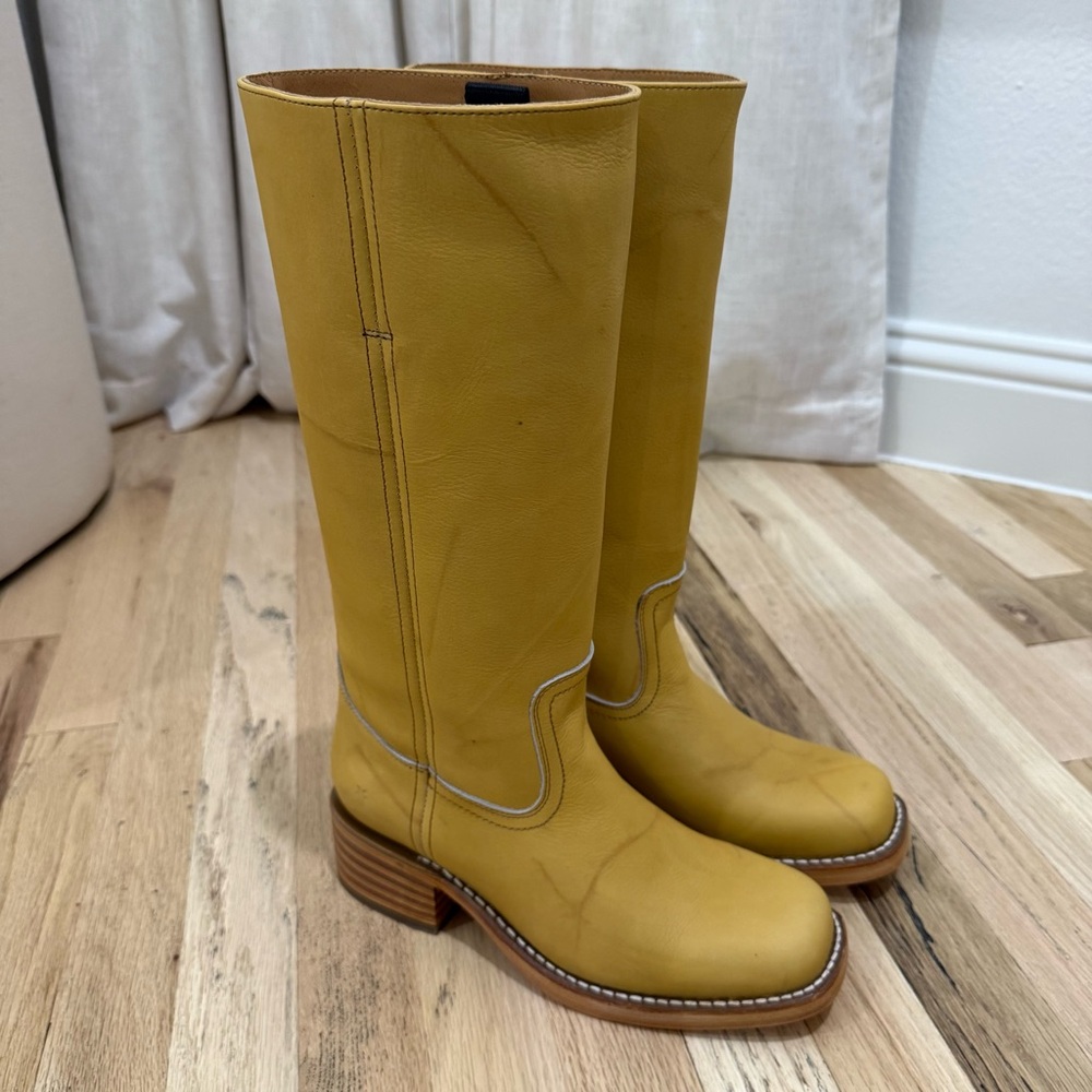 Frye Campus 14L Boots Banana - Picture 5 of 10